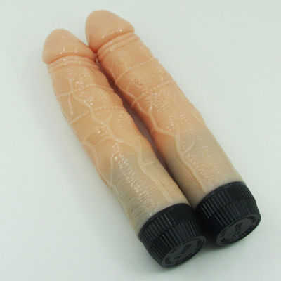 Ιατρικό υλικό PVC Realistic Sex δονητών Stepless Dick Lambskin Dildo παιχνιδιών