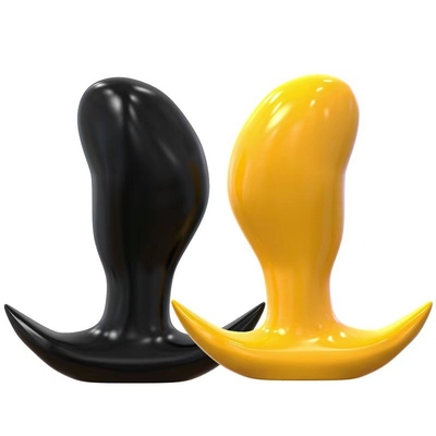 Super Soft Mango Anal Butt Plug , Ευέλικτη υγρή υγρή σιλικόνη σεξουαλικό παιχνίδι μασάζ προστάτη