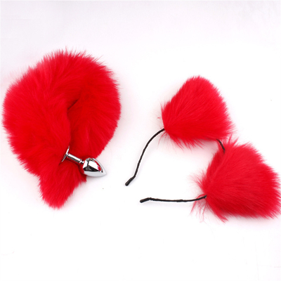 Νέο στυλ Fox Tail Anal Plug Παιχνίδια, Anal Butt Plug, Tail Anal Plug Για Γυναίκες Fancy Cat Kitty Costume Ear Party Hair Head