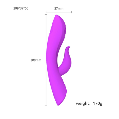 Ζεστό μυστικό επαναφορτιστή Vibrators με διπλή λειτουργία πλευρικής κλήσεις Vegina G Spot Rabbit Vibrator Adult Sex Toy για γυναίκες