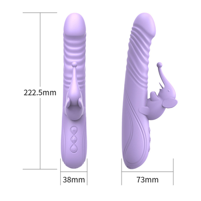 Σιλικόνιο τεντώσιμο θέρμανση κουνελάκι Vibrator G Spot Stimulator κλειτορίδα θηλυκά σεξουαλικά παιχνίδια κουνελάκι Vibrator για γυναίκα κόλπο