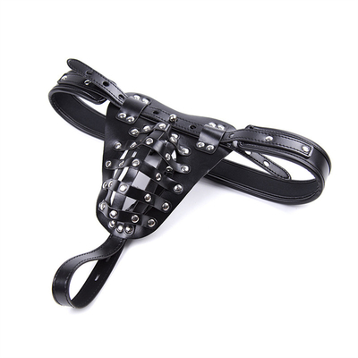 Παιχνίδια για ενήλικες BDSM Set Sexy PU δερμάτινο σκηνικό ανδρικό ρούχα εσώρουχα Bondage Gear Jeu Σεξουαλικό εσώρουχο sexy Bdsm Outfit Exot