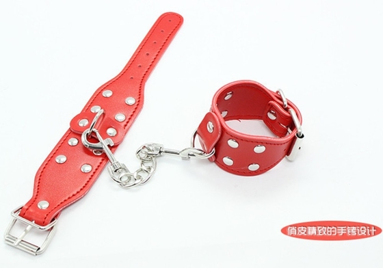 5pcs/set SM Products Bondage PU δερμάτινο Fetish Kit Περιορισμοί σκλάβος σεξ παιχνίδι Bondage Kits για ζευγάρια