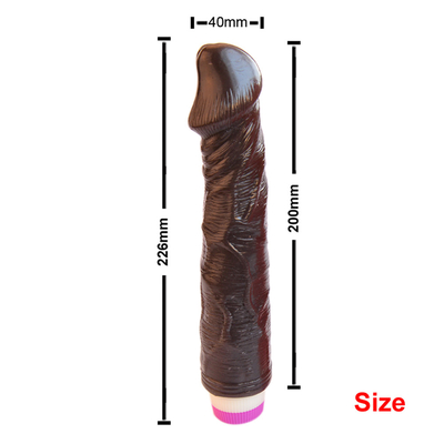 Χωρίς βήμα TPE Vibrator Τεχνητό πέος για γυναίκες