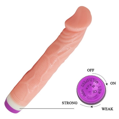 Χωρίς βήμα TPE Vibrator Τεχνητό πέος για γυναίκες