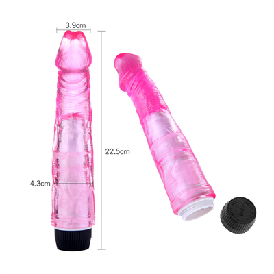 Χωρίς βήμα TPE Vibrator Τεχνητό πέος για γυναίκες