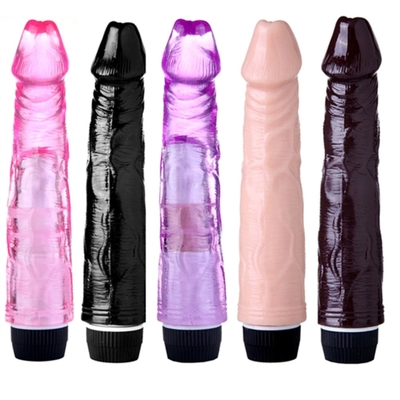 Χωρίς βήμα TPE Vibrator Τεχνητό πέος για γυναίκες