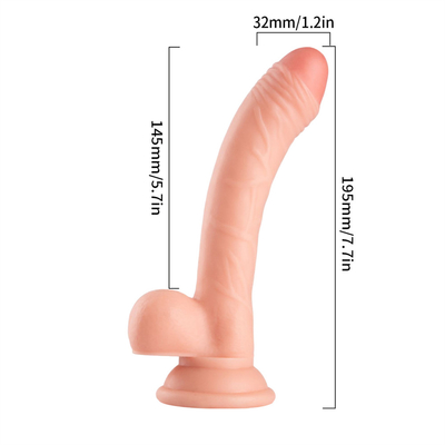 PVC Dragon Dildo Shop Adult Sex Toy Νέοτητα Κωνικό Σχήμα ρεαλιστικό 7 ίντσες Μεγάλο Πραγματικό Dildo για Γυναίκες