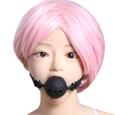 Σιλικόνιο Ball Gag, αναπνευστικό στόμα gag με ζώνη Σιλικόνιο για Adult Play