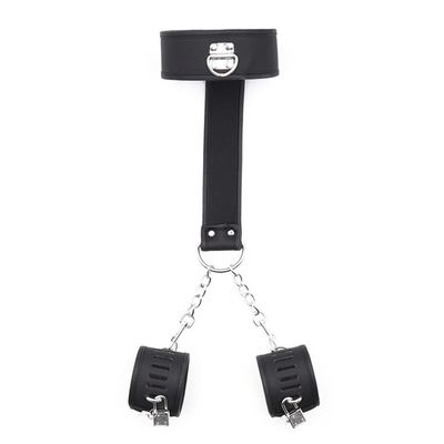 BDSM Bondage Δερμάτινες χειροπέδες Ρυθμίσιμο συγκράτημα Bondage Αγκάλια χειροπέδες ζευγάρια παιχνίδια σεξουαλικά προϊόντα