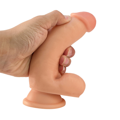 17cm Dildo Soft Sex Toy PVC Dildo Clear with Strong Suction Cup για Γυναίκες Άνδρες Γκέι Σεξ Παιχνίδια Παιχνίδια