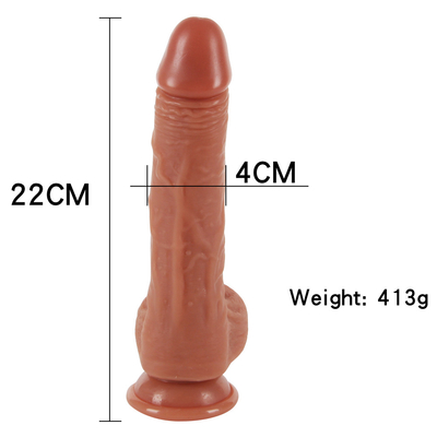 10 λειτουργίες 9,6" ώθησης Dildo δονητής , Τηλεχειριστήριο Ρεαλιστικά δονούμενα δονήματα