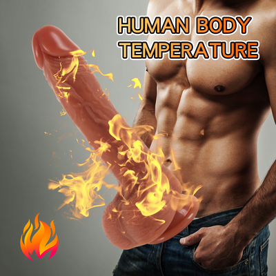 10 λειτουργίες 9,6" ώθησης Dildo δονητής , Τηλεχειριστήριο Ρεαλιστικά δονούμενα δονήματα