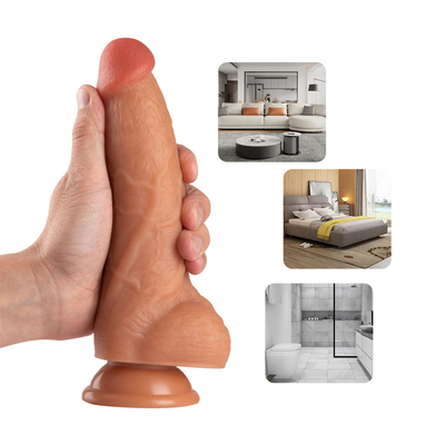 Ρεαλιστικό 8,5 ιντσών PVC Dildo Sex Toy Body Safe Ισχυρή βεντούζα εξαιρετικά μαλακή