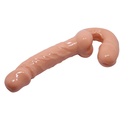 Κλασικό Strapless Strap-On Dildo Vibrator για ζευγάρια Strapon για λεσβίες USB φορτιστή διπλό κεφάλι Vibrator για ενήλικες