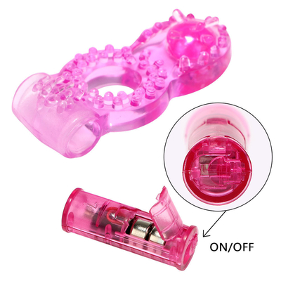 Αγγίγμα πουλί Vibrator πέος δαχτυλίδι με χάντρες για επιπλέον διέγερση