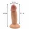 Ρεαλιστικό μίνι μέγεθος 11cm πρωκτικός δονητής με αναρρόφησης φλυτζανιών κόλπων δονητών αρσενικό δονητή φύλων προϊόντων δειγμάτων σιλικόνης τον ελεύθερο